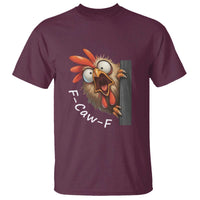 F-Caw-F Chicken Joke T Shirt Funny Screaming Gift - Wonder Print Shop