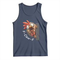 F-Caw-F Chicken Joke Tank Top Funny Screaming Gift - Wonder Print Shop