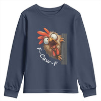F-Caw-F Chicken Joke Youth Sweatshirt Funny Screaming Gift - Wonder Print Shop