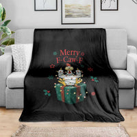 Merry F-Caw-F Chicken Throw Blanket Funny Christmas Gift - Wonder Print Shop