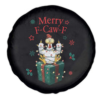 Merry F-Caw-F Chicken Spare Tire Cover Funny Christmas Gift - Wonder Print Shop