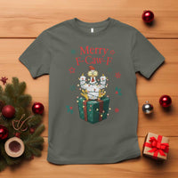 Merry F-Caw-F Chicken T Shirt Funny Christmas Gift - Wonder Print Shop
