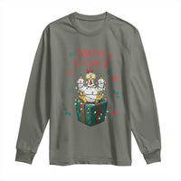 Merry F-Caw-F Chicken Long Sleeve Shirt Funny Christmas Gift - Wonder Print Shop
