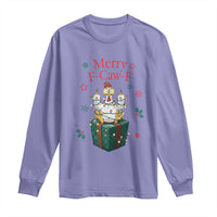 Merry F-Caw-F Chicken Long Sleeve Shirt Funny Christmas Gift - Wonder Print Shop