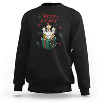 Merry F-Caw-F Chicken Sweatshirt Funny Christmas Gift - Wonder Print Shop
