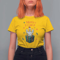Merry F-Caw-F Chicken T Shirt For Women Funny Christmas Gift - Wonder Print Shop