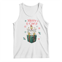 Merry F-Caw-F Chicken Tank Top Funny Christmas Gift - Wonder Print Shop