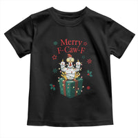 Merry F-Caw-F Chicken Toddler T Shirt Funny Christmas Gift - Wonder Print Shop
