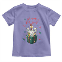 Merry F-Caw-F Chicken Toddler T Shirt Funny Christmas Gift - Wonder Print Shop