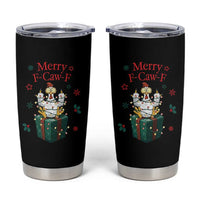 Merry F-Caw-F Chicken Tumbler Cup Funny Christmas Gift - Wonder Print Shop