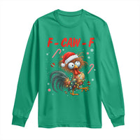 Funny F Caw F Chicken Meme Long Sleeve Shirt Christmas Gift - Wonder Print Shop