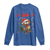 Funny F Caw F Chicken Meme Long Sleeve Shirt Christmas Gift - Wonder Print Shop