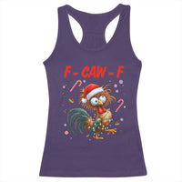 Funny F Caw F Chicken Meme Racerback Tank Top Christmas Gift - Wonder Print Shop
