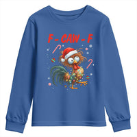 Funny F Caw F Chicken Meme Youth Sweatshirt Christmas Gift - Wonder Print Shop
