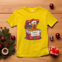 Merry F Caw F Santa Chicken T Shirt Funny Christmas Gift - Wonder Print Shop