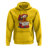 Merry F Caw F Santa Chicken Hoodie Funny Christmas Gift - Wonder Print Shop