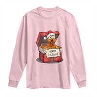 Merry F Caw F Santa Chicken Long Sleeve Shirt Funny Christmas Gift - Wonder Print Shop