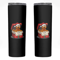 Merry F Caw F Santa Chicken Skinny Tumbler Funny Christmas Gift - Wonder Print Shop