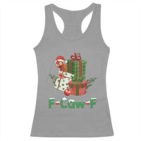 F Caw F Chicken Racerback Tank Top Funny Farm Life Holiday Gift - Wonder Print Shop