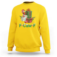 F Caw F Chicken Sweatshirt Funny Farm Life Holiday Gift - Wonder Print Shop