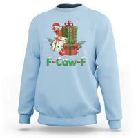 F Caw F Chicken Sweatshirt Funny Farm Life Holiday Gift - Wonder Print Shop