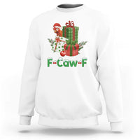 F Caw F Chicken Sweatshirt Funny Farm Life Holiday Gift - Wonder Print Shop