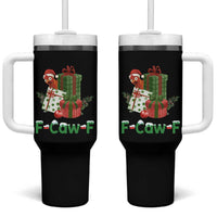 F Caw F Chicken Tumbler With Handle Funny Farm Life Holiday Gift - Wonder Print Shop