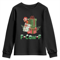 F Caw F Chicken Youth Sweatshirt Funny Farm Life Holiday Gift - Wonder Print Shop