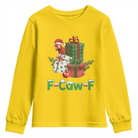F Caw F Chicken Youth Sweatshirt Funny Farm Life Holiday Gift - Wonder Print Shop