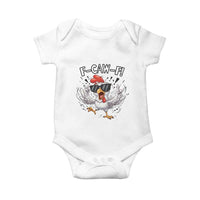 Funny F Caw F Chicken Sarcastic Joke Gift Baby Onesie - Wonder Print Shop