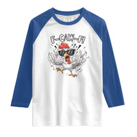 Funny F Caw F Chicken Sarcastic Joke Gift Raglan Shirt - Wonder Print Shop