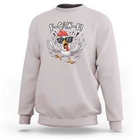Funny F Caw F Chicken Sarcastic Joke Gift Sweatshirt - Wonder Print Shop