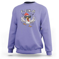 Funny F Caw F Chicken Sarcastic Joke Gift Sweatshirt - Wonder Print Shop