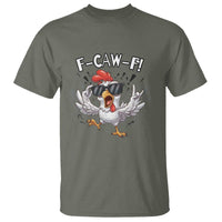 Funny F Caw F Chicken Sarcastic Joke Gift T Shirt - Wonder Print Shop