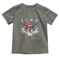 Funny F Caw F Chicken Sarcastic Joke Gift Toddler T Shirt - Wonder Print Shop