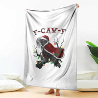 F Caw F Raven Sarcastic Joke Throw Blanket Holiday Gag Gift - Wonder Print Shop