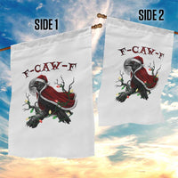 F Caw F Raven Sarcastic Joke Garden Flag Holiday Gag Gift - Wonder Print Shop