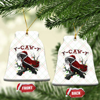 F Caw F Raven Sarcastic Joke Ceramic Ornament Holiday Gag Gift - Wonder Print Shop