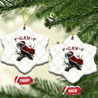 F Caw F Raven Sarcastic Joke Ceramic Ornament Holiday Gag Gift - Wonder Print Shop