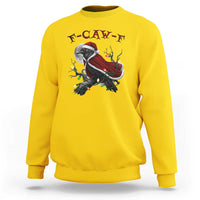 F Caw F Raven Sarcastic Joke Sweatshirt Holiday Gag Gift - Wonder Print Shop