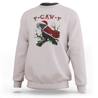 F Caw F Raven Sarcastic Joke Sweatshirt Holiday Gag Gift - Wonder Print Shop