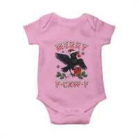 Merry F Caw F Raven Lover Baby Onesie Funny Holidays Gift - Wonder Print Shop