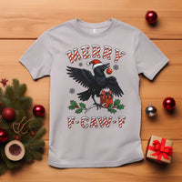 Merry F Caw F Raven Lover T Shirt Funny Holidays Gift - Wonder Print Shop
