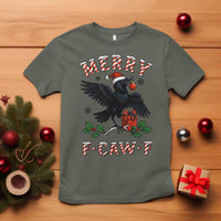 Merry F Caw F Raven Lover T Shirt Funny Holidays Gift - Wonder Print Shop