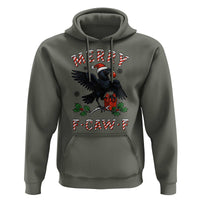 Merry F Caw F Raven Lover Hoodie Funny Holidays Gift - Wonder Print Shop