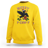 Merry F Caw F Raven Lover Sweatshirt Funny Holidays Gift - Wonder Print Shop
