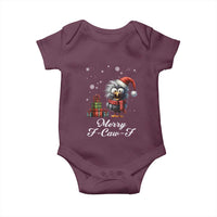 Merry F Caw F Raven Lover Baby Onesie Funny Christmas Gift - Wonder Print Shop