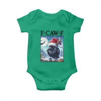 F Caw F Christmas Raven Baby Onesie Funny Bird Lover Gift - Wonder Print Shop