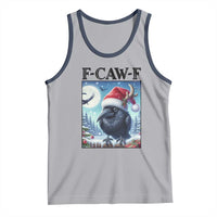 F Caw F Christmas Raven Tank Top Funny Bird Lover Gift - Wonder Print Shop