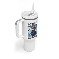 F Caw F Christmas Raven Tumbler With Handle Funny Bird Lover Gift - Wonder Print Shop
